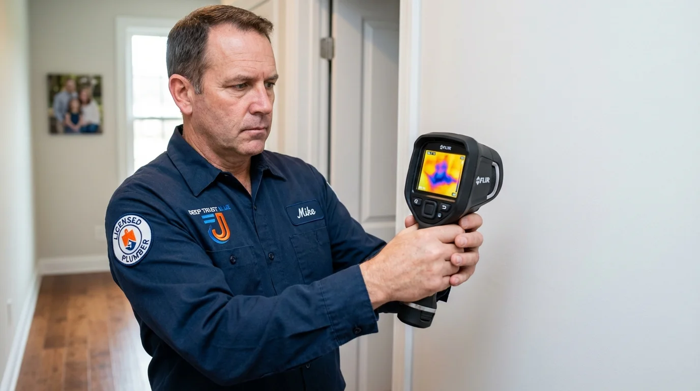 Thermal imaging leak detection by Johns Plumbing LLC in Yoncalla